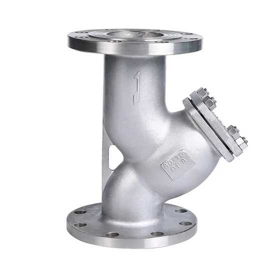 High-Pressure Chemical/Oil Pipelines 304 Stainless Steel Flange Y-Type Strainer
